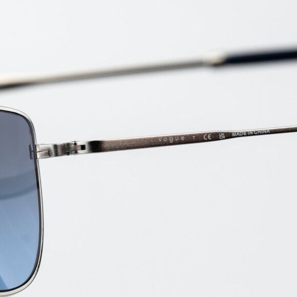 Vogue Women Sunglasses Silver Blue Grey Gradient Butterfly VO4233S 323/V154 NEW